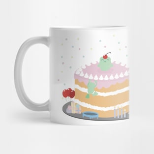 Cute frog cake birthday party Mug